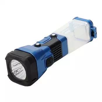 ЧИНГИСХАН Фонарь ручной туристический 3в1 6LEDх1Вт/3LED+1LED, 20,5х6,3х5,7см пит. 3xАА