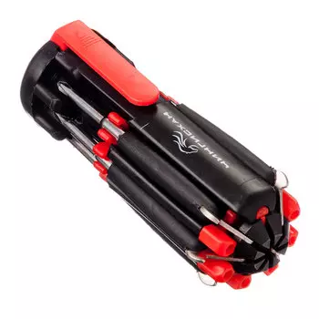 ЧИНГИСХАН Фонарь с инструментами 8-в-1 6 LED, 3xAAA, пластик и металл, 12,5х4,5 см