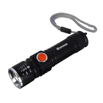 ЧИНГИСХАН Фонарь, XPE, 1000 мАч, 10x2x2см, 3 режима, пластик, металл