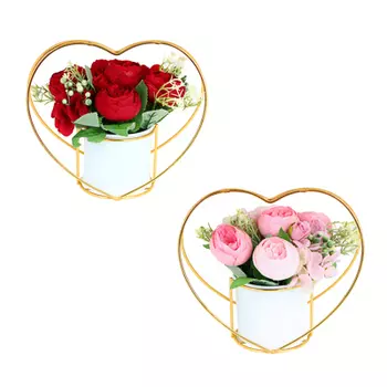 Цветочная композиция, Сердце, 21,5x21,5см, 2 цвета