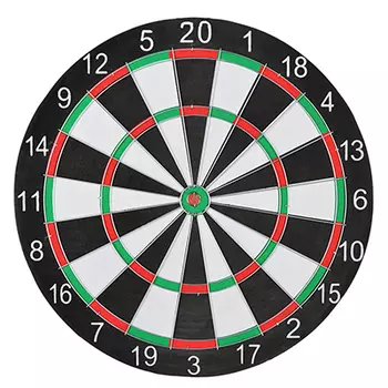 Дартс 17" металл со стрелами, 43см, полиэстер, пластик, BL-17325