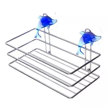 Дельфин Корзина квадратная хром, 2794D