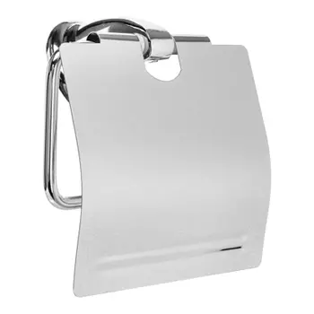 Держатель для туалетной бумаги с крышкой SonWelle Классик, хром