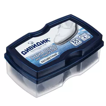 ДИВИДИК Губка для обуви «плюс», бесцветный