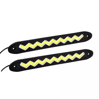 Дневные ходовые огни NEW GALAXY, LED 72шт, гибкий резин. корп., 255мм12V, белый, 2шт