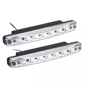 Дневные ходовые огни NEW GALAXY, LED 8шт., пласт. корп., 158мм, 12V, белый, 2шт.