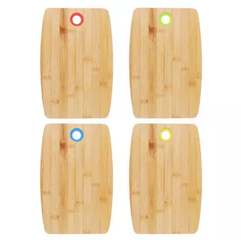 Доска разделочная деревянная VETTA, 30х20х1 см, бамбук/силикон