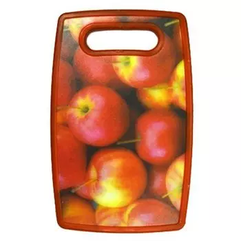 Доска разделочная, пластик, 16x25см, 4 дизайна, C3816