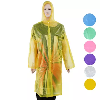 Дождевик, ПВХ, 108х63 см, 6 цветов, INBLOOM