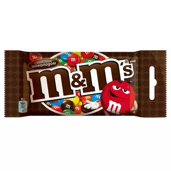Драже М&amp;Мs, шоколадный, 45 г