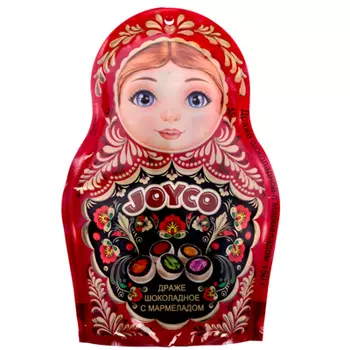 Драже шоколадное с мармеладом, Матрешка 150гр