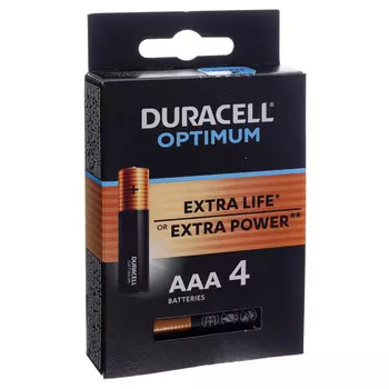 DURACELL OPTI Батарейки 4шт, тип AAA, BL