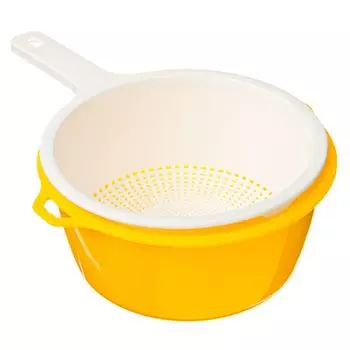 Дуршлаг двойной d19см, пластик, Полимербыт, арт.843