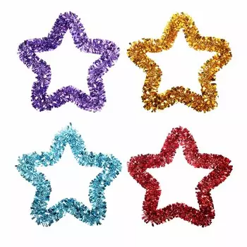 Елочная игрушка Звезда СНОУ БУМ 33х33 см, ПВХ, металл, 4 цвета