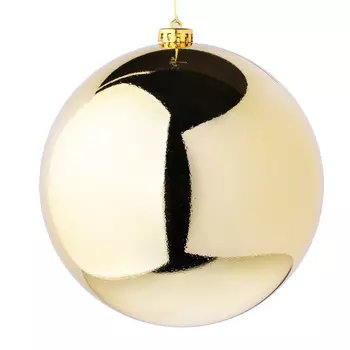 Елочный шар СНОУ БУМ 20 см, пластик, 1 шт, в пакете, золото
