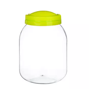 Емкость для хранения 3 л "Сфера", ПЭТ, лайм