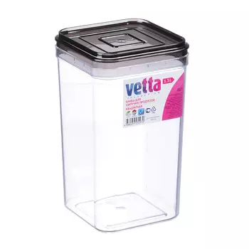 Емкость для сыпучих продуктов 1,3 л, пластик, VETTA