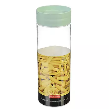 Емкость для сыпучих продуктов 1,5л, пластик, РТ1162
