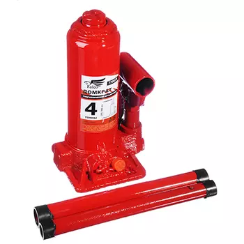 ЕРМАК Домкрат гидравлический бутылочный 4 т, высота подъема 195-380мм