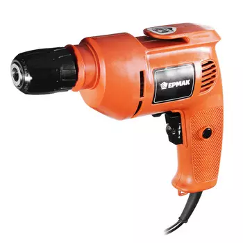 ЕРМАК Дрель электр. ДЭ-400-Б, 400 Вт, быстрозаж. патрон 10мм, 0- 2800 об/мин, рег. скорости, реверс.