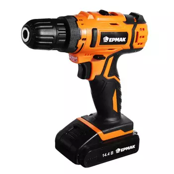 ЕРМАК Дрель-шуруповерт аккум. ДША-14-2 /Li-On /14,4В /1,3 А*ч /0-1250 об/мин /28Н*м/ 2аккум /кейс.