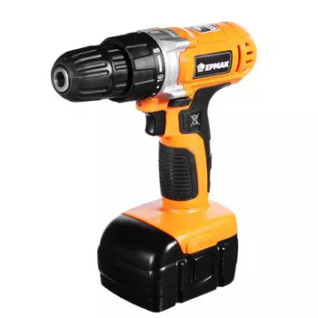 ЕРМАК Дрель-шуруповерт аккумуляторная ДША 12 /Ni-Cd/12V/1,2А*ч /550об/мин/10Н*м/ кейс.