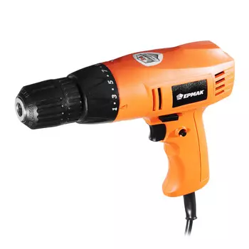 ЕРМАК Дрель-шуруповерт электр. ДШЭ-300, 300 Вт, 0-800 об/мин, 12,5 Нм, 10мм ПРОМО (646-181)