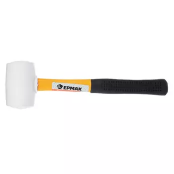 ЕРМАК Киянка, белая резина, фибергласовая обрезиненная рукоятка 225гр