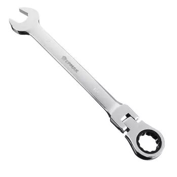 ЕРМАК Ключ комбинированный трещоточный шарнирный, 19мм