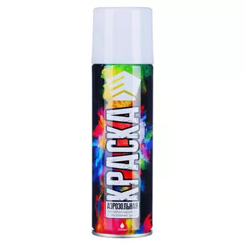 ЕРМАК Краска аэрозоль 210мл, белая, матовая 1007