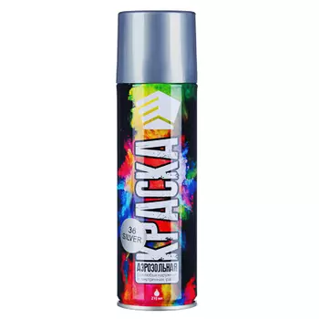 ЕРМАК Краска аэрозоль 210мл, серебро (9001/36)