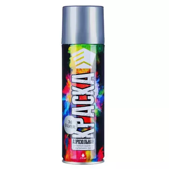 ЕРМАК Краска аэрозоль 210мл, серебро (9001/36)