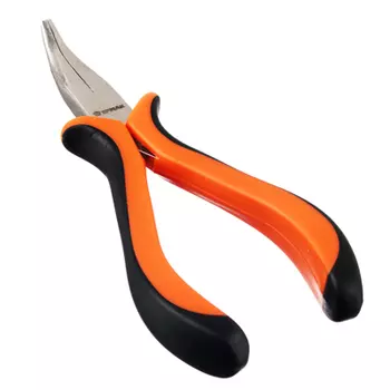 ЕРМАК Мини тонкогубцы изогнутые с двуцветными ручками