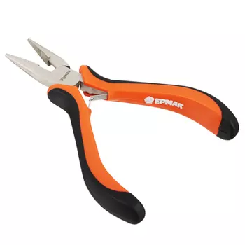 ЕРМАК Мини тонкогубцы прямые с двуцветными ручками