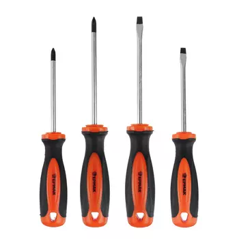 ЕРМАК Набор отверток 4 пр. 9986 (PH1,PH2x100; SL5,SL6x100)