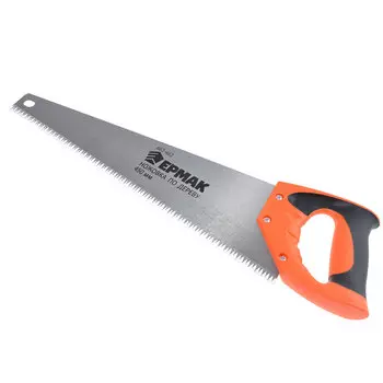 ЕРМАК Ножовка по дереву, 450мм, зуб 4мм. заточ.