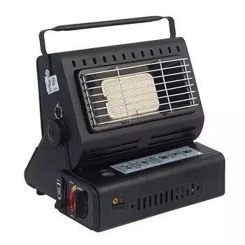 ЕРМАК Обогреватель газовый + плитка, 29х26х24см, 1.9кг, пьезоэлектрич.поджиг, цанговый захват