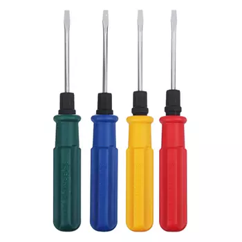 ЕРМАК Отвертка 2 в 1, 3*50мм с мет. фиксатором, 4 цвета