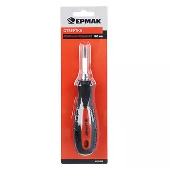 ЕРМАК Отвертка комбинированная PH2-SL6х100мм