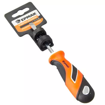 ЕРМАК Отвертка SL 5х75мм (-), трехкомп. рукоятка