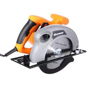 ЕРМАК Пила дисковая ПД-160/1200, 1200Вт, 160х 20мм, 4500 об/мин, макс. глубина пропила 52мм