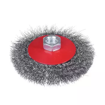 ЕРМАК Щетка металл. для УШМ 100мм/М14 (тарелка)