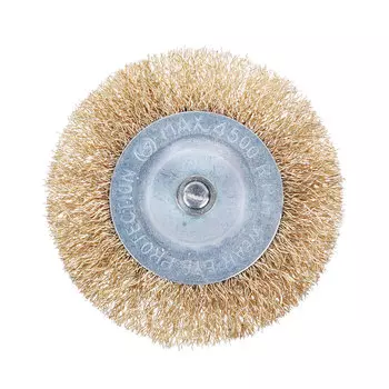 ЕРМАК Щетка металл. со шпилькой для дрели 75мм, плоская