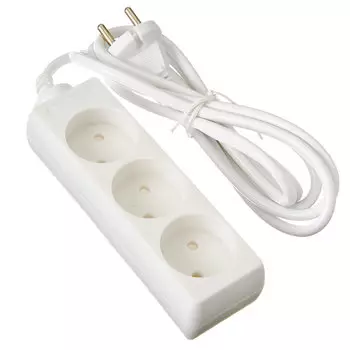 ЕРМАК Удлинитель 3 гнезда, 2х1,0 мм2, 2м