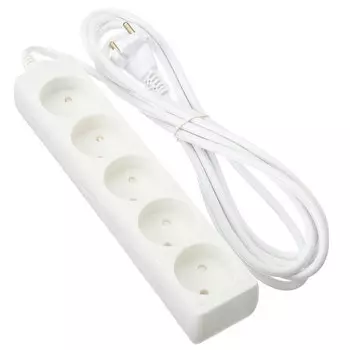 ЕРМАК Удлинитель 5 гнезд, 2х1,0 мм2, 3м