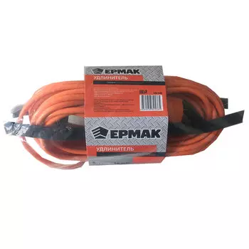 ЕРМАК Удлинитель силовой на рамке, 2х1,0 мм2, 10м