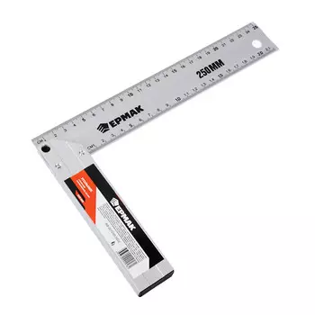 ЕРМАК Угольник столярный алюминиевый литой 250мм