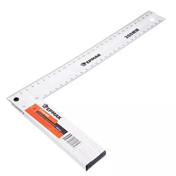 ЕРМАК Угольник столярный алюминиевый литой 300мм