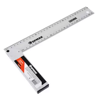 ЕРМАК Угольник столярный алюминиевый литой 300мм