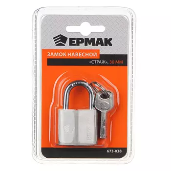 ЕРМАК Замок навесной "Страж", металл, 30мм